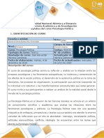 Syllabus Del Curso Psicología Política