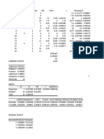 X Variable 1 Line Fit Plot: Regression Statistics