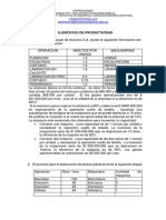 Ejercicios de Productividad PDF