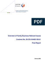 Overview of Family Business Relevant Issues