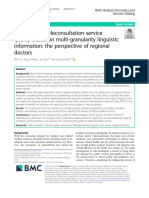 Research On Teleconsultation Service Quality Based On Multi-Granularity Linguistic Information