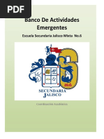 Banco de Actividades para Prefectura