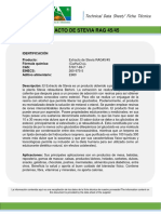 Ft. Extracto de Stevia Rag 45-45 - Foodchem