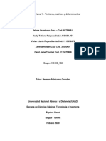 Tarea 1 Vectores, Matrices y Determinantes Grupo 100408 - 152