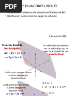 Clase 02 - Sistemas de Ecuaciones Lineales - Introducción PDF