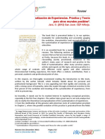 La Sistematización de Experiencias. Práctica y Teoría para Otros Mundos Posibles