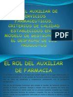 Rol Del Auxiliar de Servicios Farmaceuticos, Criterios Diapositivas