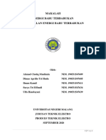 Tugas (Ebt) Energi Baru Terbarukan - Kelompok 1 PDF