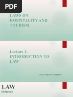 LHT: Laws On Hospitality and Tourism