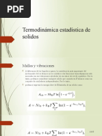 Termodinámica Estadística de Solidos