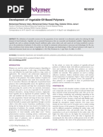 Development of Vegetable-Oil-Based Polymers