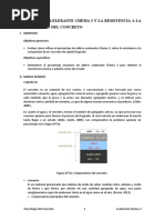 Aditivo Acelelerante Chema 3 y La Resistencia A La Compresión Del Concreto