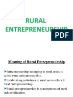 Rural Entrepreneurship