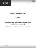 Z.Link Audio-Video-Input: Av-Input To Connect Any Av-Source To The Factory Navigation System