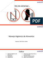 Introducción Al Manejo Higiénico de Alimentos