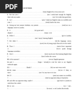 Grammar - Tenses - 1 Course