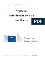 European Commission - Proposal Submission Service - User's Guide (20-08-2019)