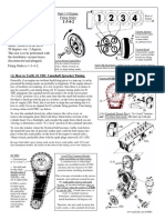 Opel CIH: Ignition System 1-3-4-2: (1) How To Verify #1 TDC Camshaft Sprocket Timing