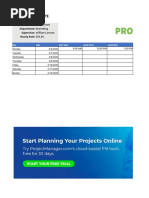 Timesheet Template: Employee Name: Oliver Jones Department: Marketing Supervisor: William Lasman Hourly Rate: $50.00