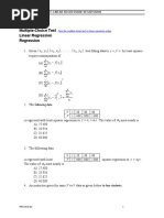 Multiple-Choice Test Linear Regression Regression: y X y X y X