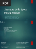 Literatura de La Época Contemporánea