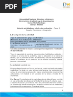 Guía de Actividades y Rúbrica de Evaluación - Tarea 2 Soporte Movimiento e Integración.