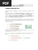 Matemáticas 5 - Minimo Común Multiplo y Maximo Común Divisor