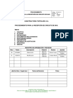 14 Procedimientos para La Recepcion de Circuito de Gas