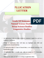 Aplication Letter