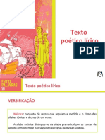 Texto Poético Lírico - Caracteristicas Gerais