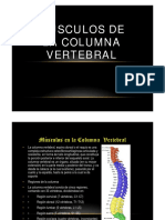 Diapositivas de Musculos de La Columna Vertebral-1ra Parte PDF