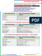 List of Brand & Campaign Ambassadors 2018 by AffairsCloud