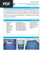 Monoproof Pu 1000: Single Component, Aliphatic, Water Based Exterior Pu Modified, Flexible Water Proofing Membrane