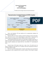 Network Programming BTCS703: TCP & IP Headers