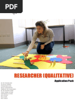 Researcher (Qualitative) : Application Pack