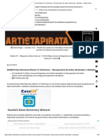 EASEUS Data Recovery Wizard 12 Technician - Recuperación de Datos Eliminados o Dañados - Artista Pirata-2 PDF