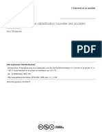 Dhoquois Classification-Des-Sociétés Homso 1969