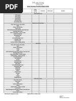 Daily Cleaning Checklist - Night - MK