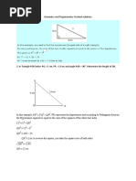 Geometry and Trigonometry