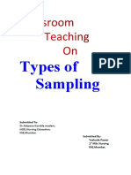 4.lesson Plan Education 4 Types of Sampling