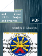 CHED Mission and Vision