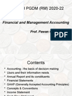 BIMTECH PGDM (RM) 2020-22: Financial and Management Accounting