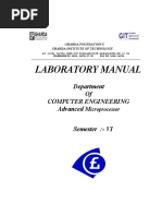 Laboratory Manual: Department of Computer Engineering Advanced M Semester:-VI