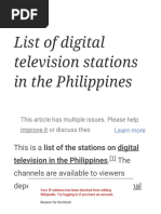 List of Digital Television Stations in The Philippines - Wikipedia