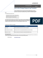 Introduction To The Change Request Log Template: (Insert Department/Project Logo) (Insert Department Name)