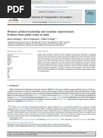 Journal of Comparative Economics: Klaus Deininger, Hari K Nagarajan, Sudhir K Singh