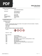 Safety Data Sheet: Sodium Chromate Solution