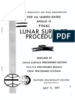 Apollo 15 Final Lunar Surface Procedures