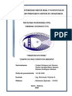 Calculo U Diseño de Sistema de Conduccion Abierta