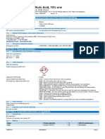 Msds 10% Sulphuric Acid PDF